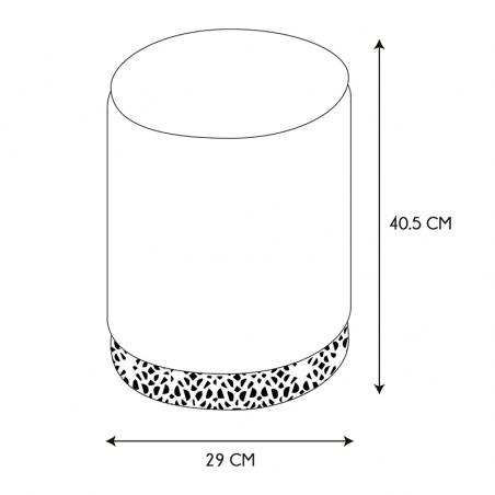 Coffre Pouf Mirage Ocre Home Deco Factory