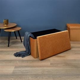 Banc Coffre Pliable Retro Ocre Home Deco Factory 2