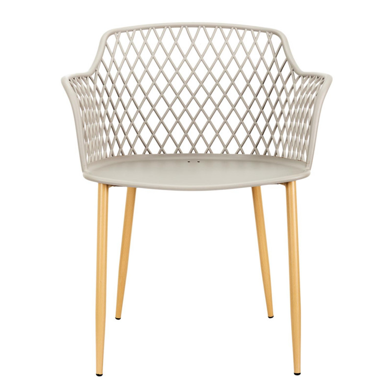 Lot De 2 Fauteuils Extérieur Malaga Taupe Home Deco Factory