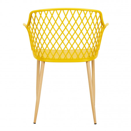 Lot De 2 Fauteuils Extérieur Malaga Jaune Home Deco Factory