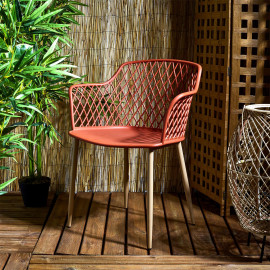 Lot De 2 Fauteuils Extérieur Malaga Terracotta Home Deco Factory 2