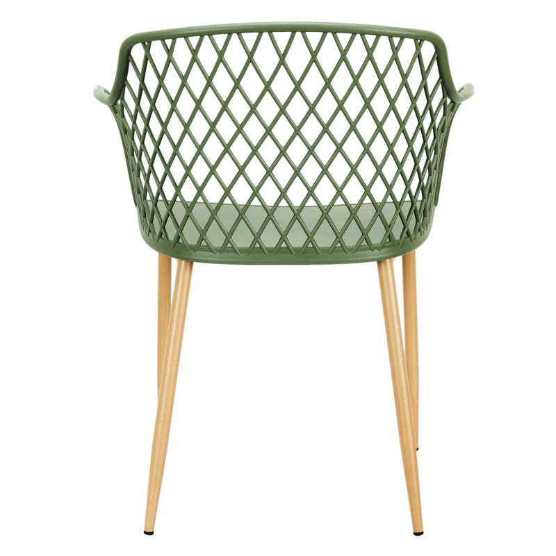 Lot De 4 Fauteuils Extérieur Malaga Vert Home Deco Factory