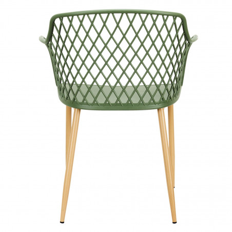 Lot De 4 Fauteuils Extérieur Malaga Vert Home Deco Factory