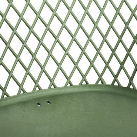 Lot De 4 Fauteuils Extérieur Malaga Vert Home Deco Factory