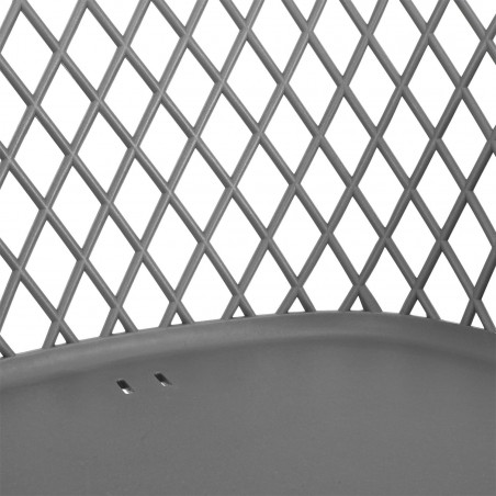 Lot De 4 Fauteuils Extérieur Malaga Gris Home Deco Factory