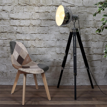 Lot De 2 Chaises Patchwork PU Home Deco Factory