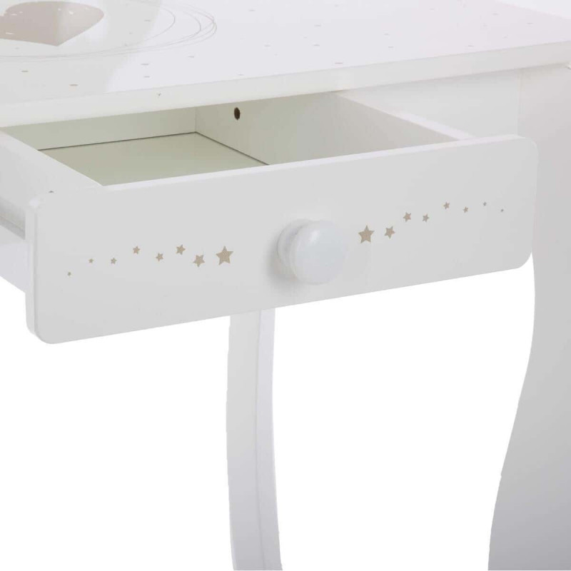 Banc coffre à jouets avec coiffeuse Atmosphera