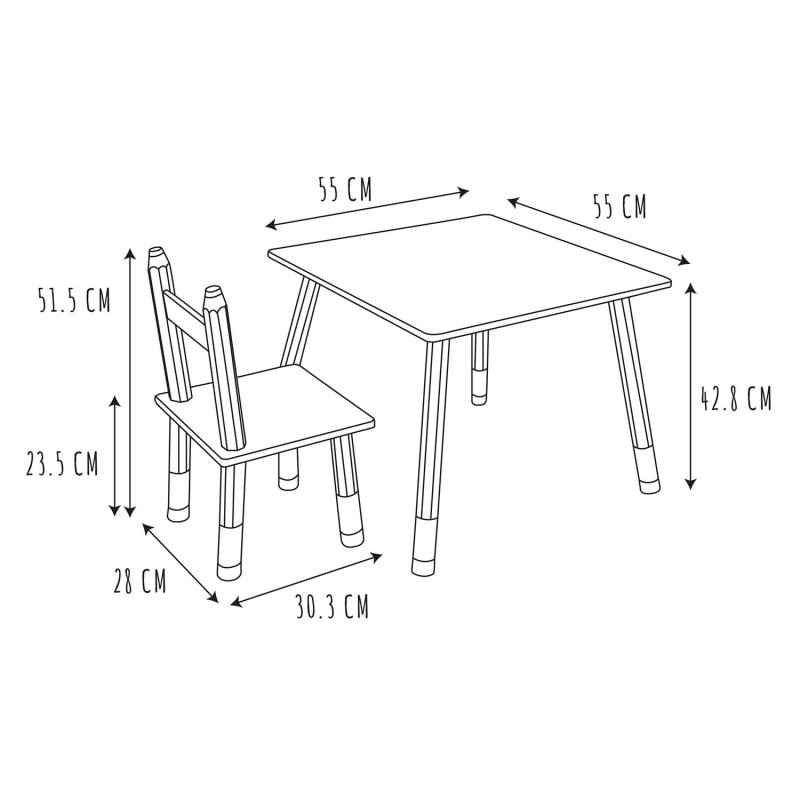 Chambre Enfant Garçon Bibliothèque Table Chaises Atmosphera