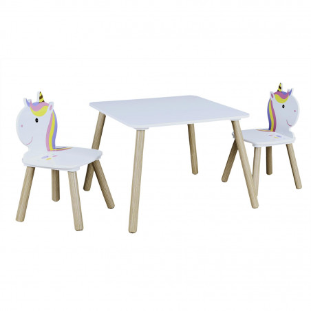 Chambre Enfant Fille Bibliothèque Table Chaises Atmosphera