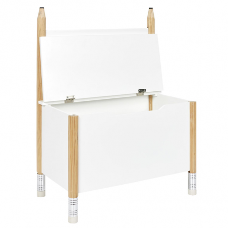 Coffre Banc Crayon Blanc Home Deco Kids