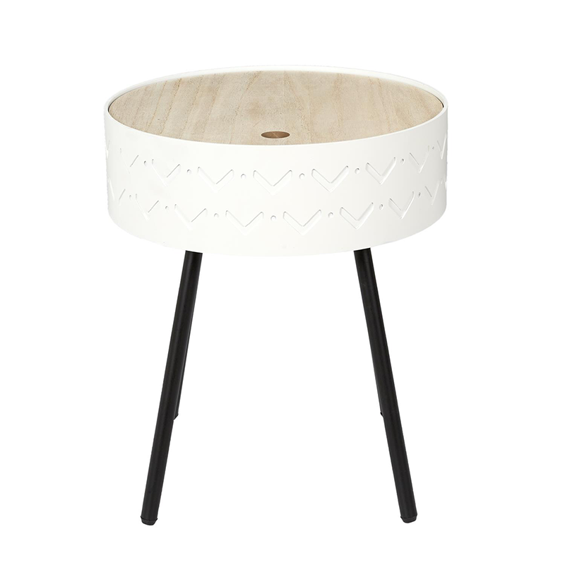 Table Coffre Eugenie Blanc Home Deco Factory
