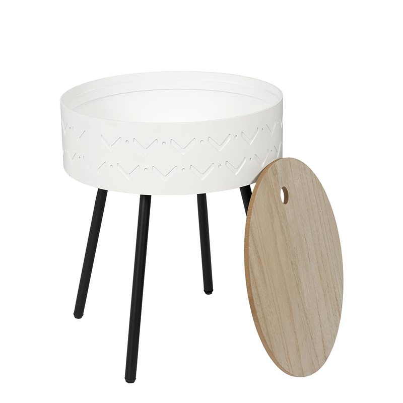 Table Coffre Eugenie Blanc Home Deco Factory
