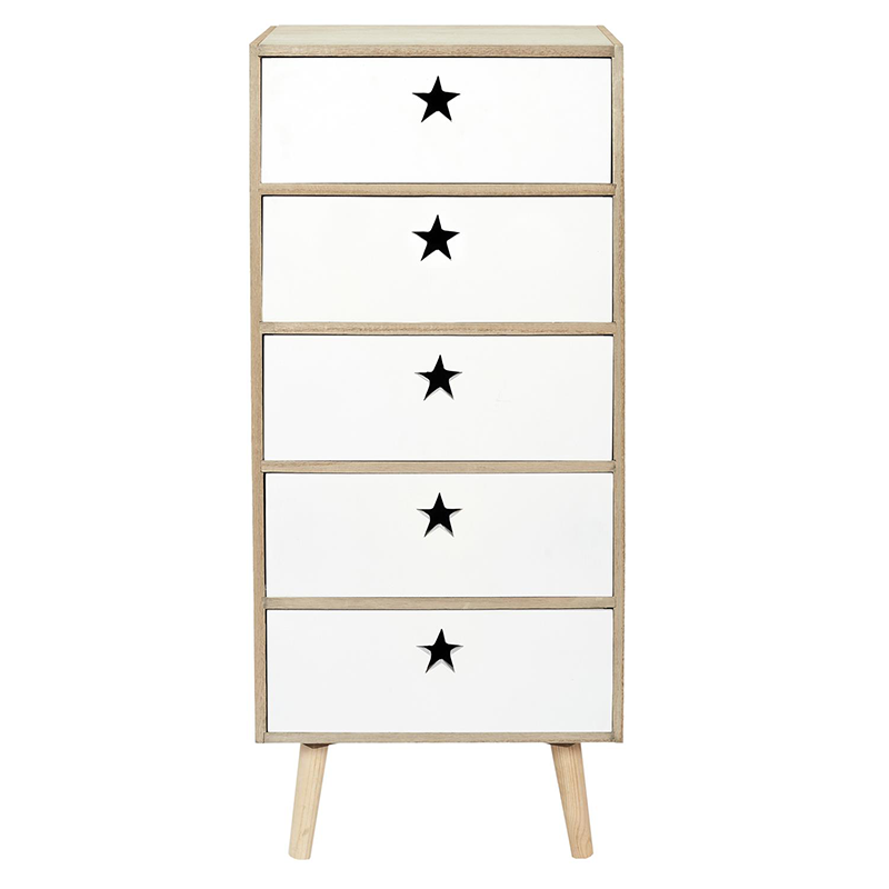 Chiffonnier Like A Star Blanc Home Deco Kids