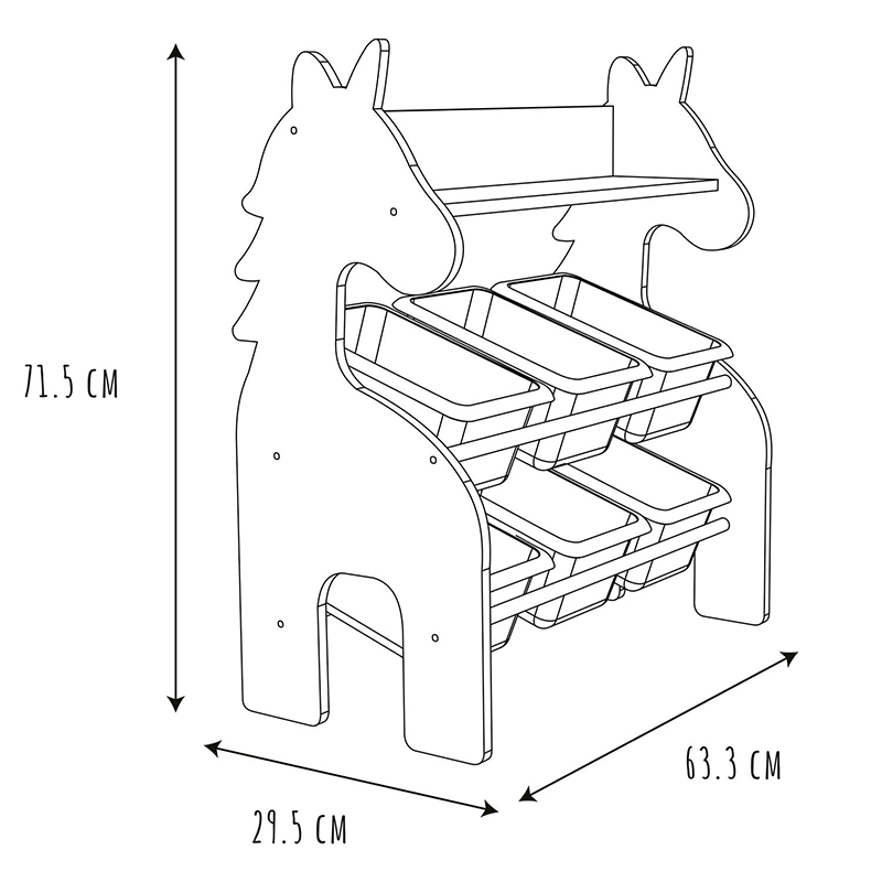 Meuble De Rangement Licorne Home Deco Kids