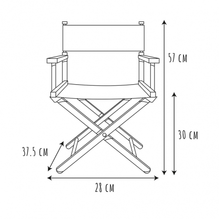 Chaise Directeur Enfant Rose Home Deco Kids