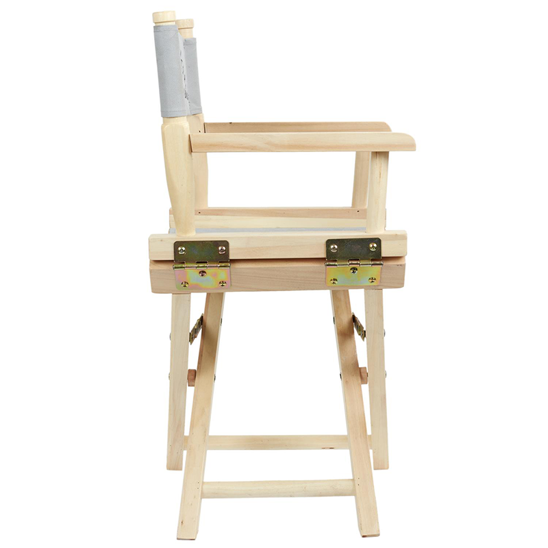 Chaise Directeur Enfant Gris Home Deco Kids