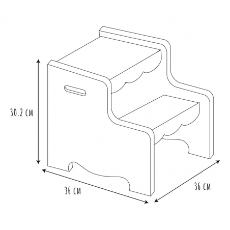 Marchepied Enfant Arc En Ciel Rose Home Deco Kids