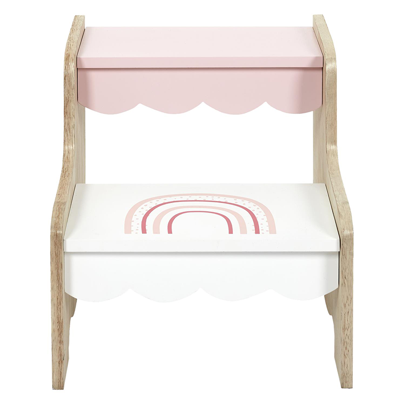 Marchepied Enfant Arc En Ciel Rose Home Deco Kids