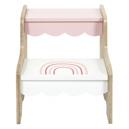 Marchepied Enfant Arc En Ciel Rose Home Deco Kids