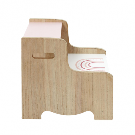 Marchepied Enfant Arc En Ciel Rose Home Deco Kids