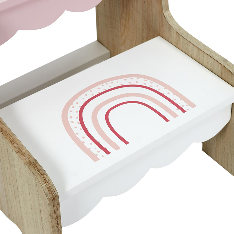 Marchepied Enfant Arc En Ciel Rose Home Deco Kids