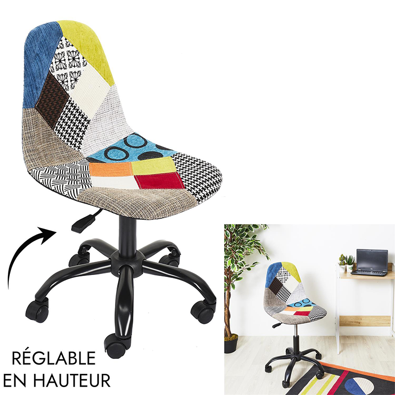 Chaise De Bureau Patchwork Home Deco Factory
