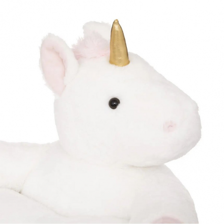 Fauteuil Peluche Licorne Blanc Atmosphera