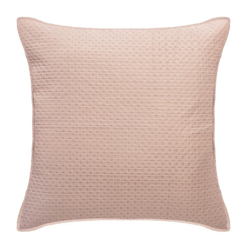 Dessus de lit deluxe Rose poudré 240x260 avec 2 taies 60 x 60