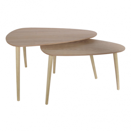 Lot De 2 Tables Gigogne Galet Home Deco Factory