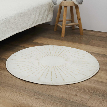 Tapis Rond Soleil Beige Home Deco Kids