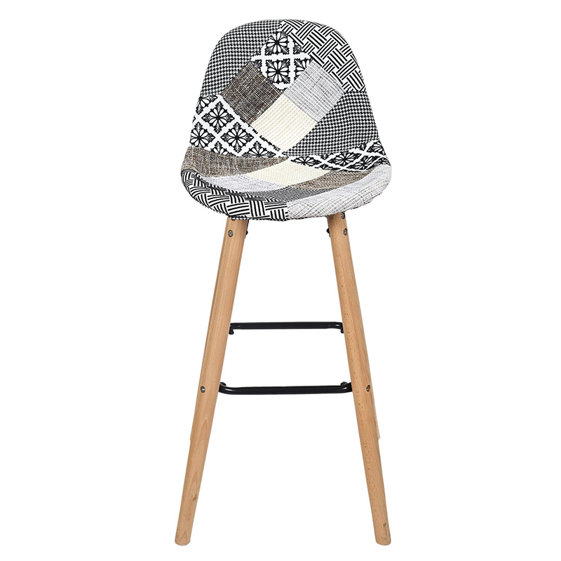 Tabouret De Bar Patchwork Gris Home Deco Factory
