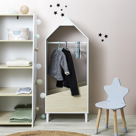 Penderie Enfant Blanc Home Deco Kids