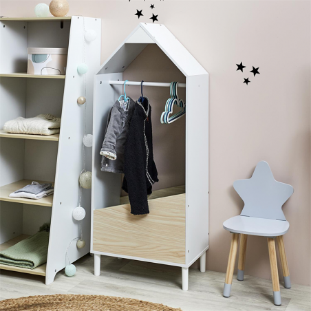 Penderie Enfant Blanc Home Deco Kids