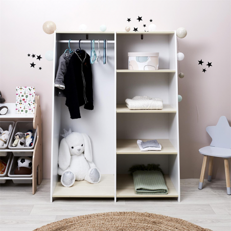 Garde Robe Enfant Blanc Home Deco Kids