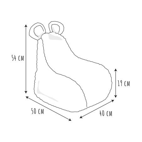 Fauteuil Poire Enfant Ted Fourrure Home Deco Kids