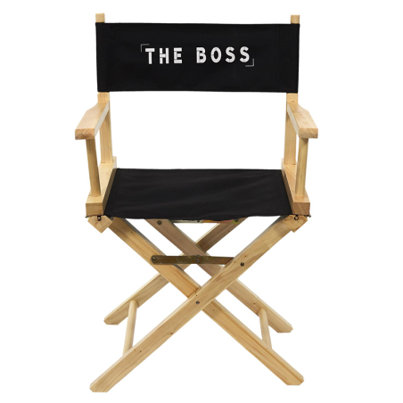 Chaise Directeur The Boss Noire Home Deco Factory