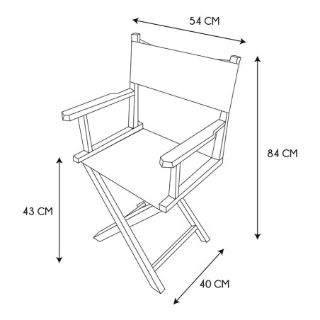 Chaise Directeur Artiste Noire Home Deco Factory