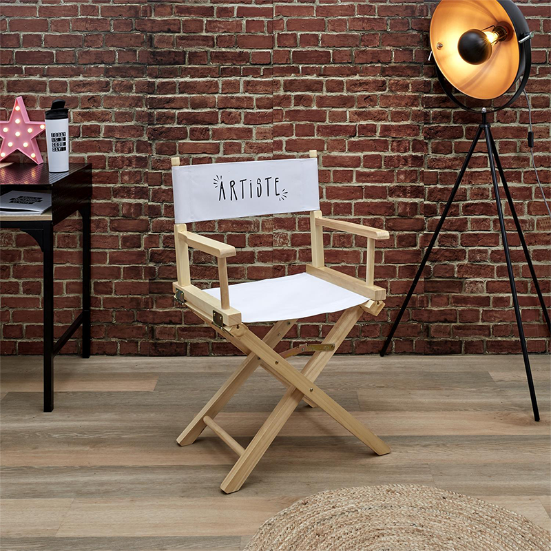 Chaise Directeur Artiste Noire Home Deco Factory