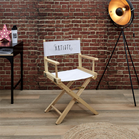 Chaise Directeur Artiste Noire Home Deco Factory