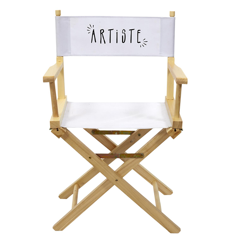 Chaise Directeur Artiste Noire Home Deco Factory