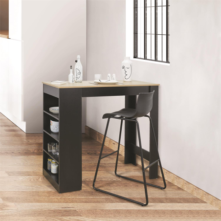 Table De Bar Avec Etagere Home Deco Factory