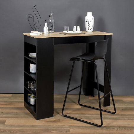 Table De Bar Avec Etagere Home Deco Factory