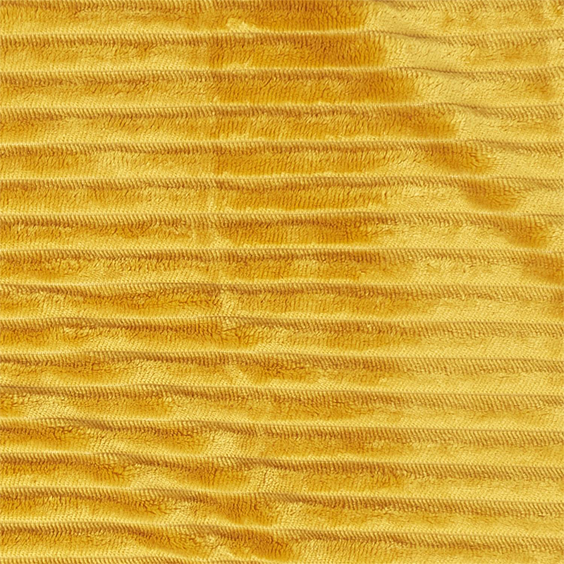 Plaid Flanelle Sherpa Ocre Home Deco Factory