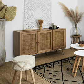 Buffet 3 Portes Bali Marron Home Deco Factory 2