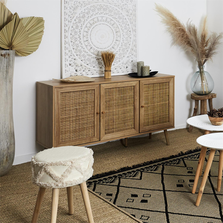 Buffet 3 Portes Bali Marron Home Deco Factory