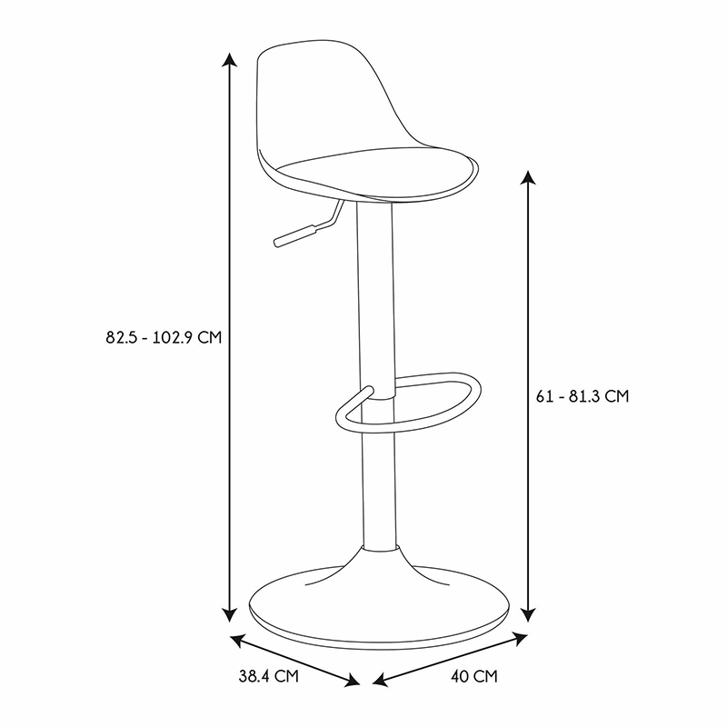 Lot De 2 Tabourets De Bar Isak Blanc Home Deco Factory