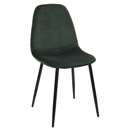 Lot De 4 Chaises Pieds En Métal Leaf Vert Home Deco Factory