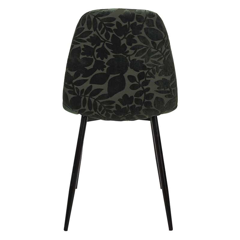 Lot De 4 Chaises Pieds En Métal Leaf Vert Home Deco Factory