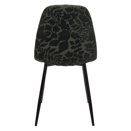 Lot De 4 Chaises Pieds En Métal Leaf Vert Home Deco Factory