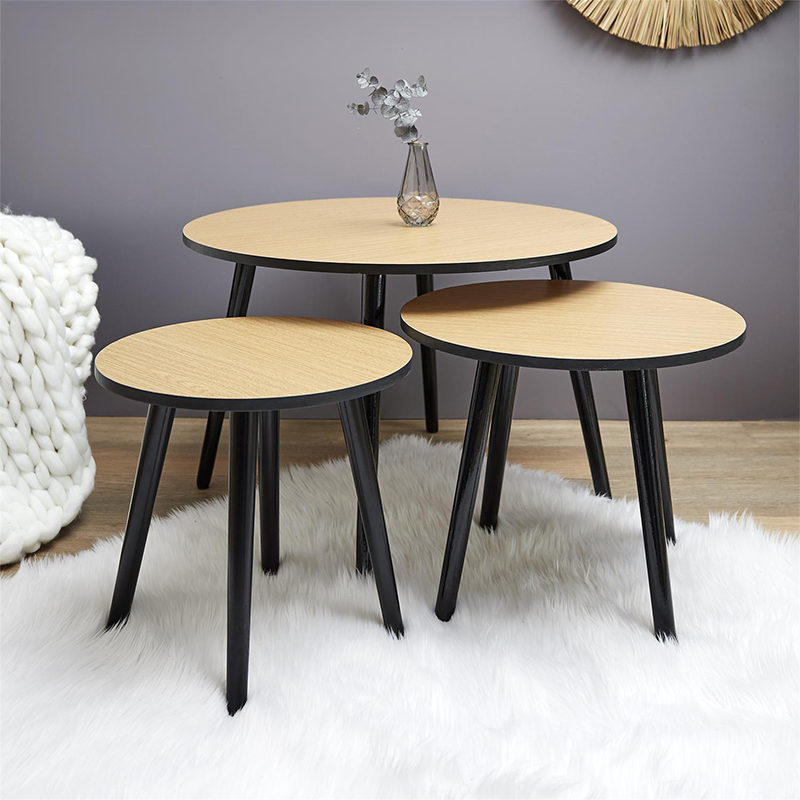 Lot De 3 Tables Gigognes Indus Home Deco Factory